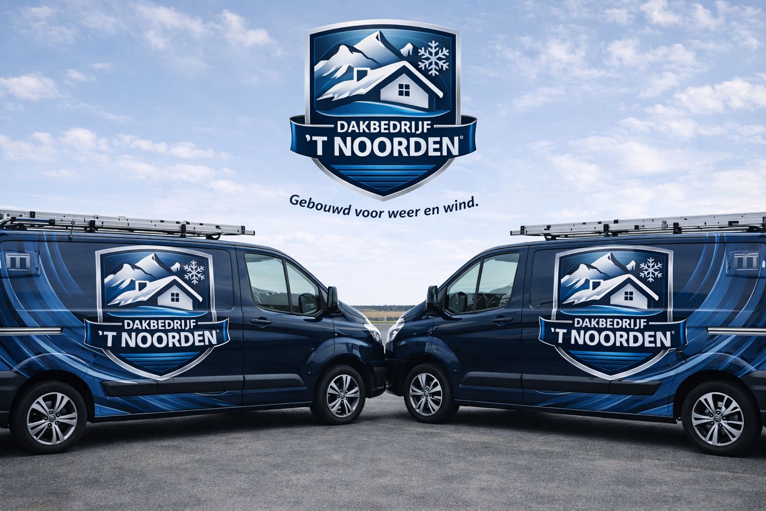 Dakbedrijf 'T Noorden bedrijfswagens